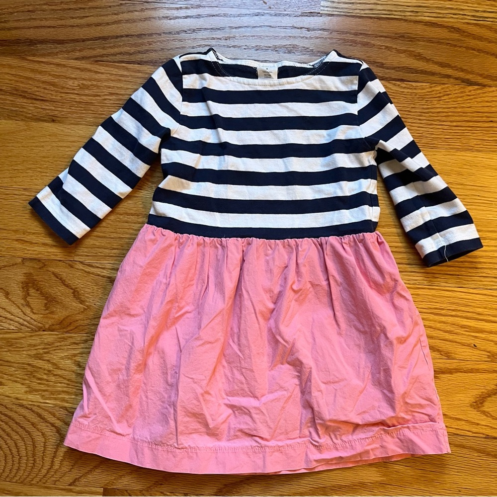 Crewcuts Striped Navy / White and Pink Dress size 4